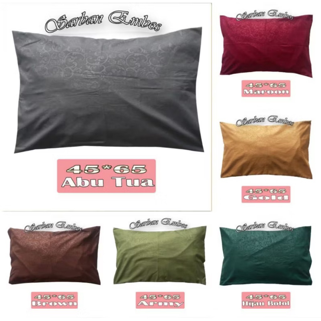 SARUNG BANTAL KARAKTER UKURAN 45x65 | Sarung Bantal Polos