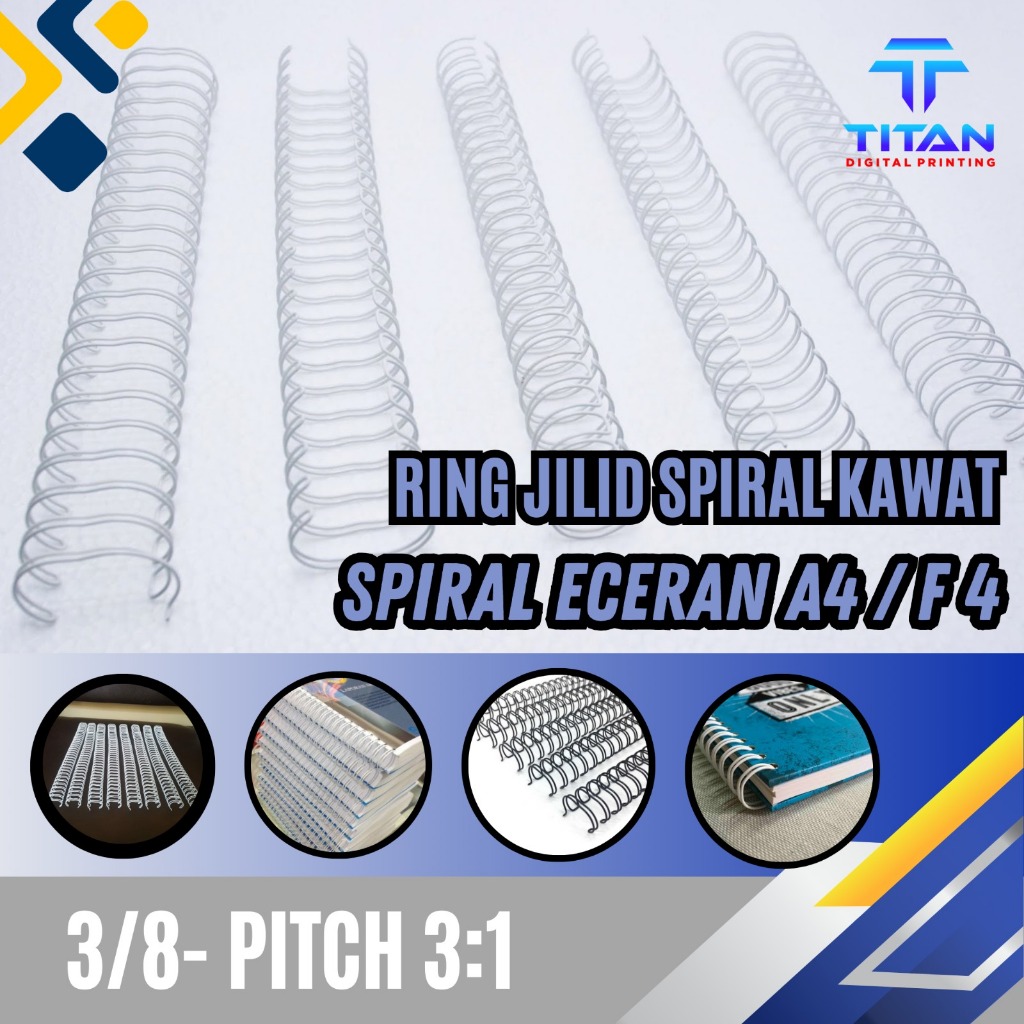 

Spiral Kawat No 6, Eceran 3:1 - 3/8, Harga untuk Per Pcs. PALINGMURAH