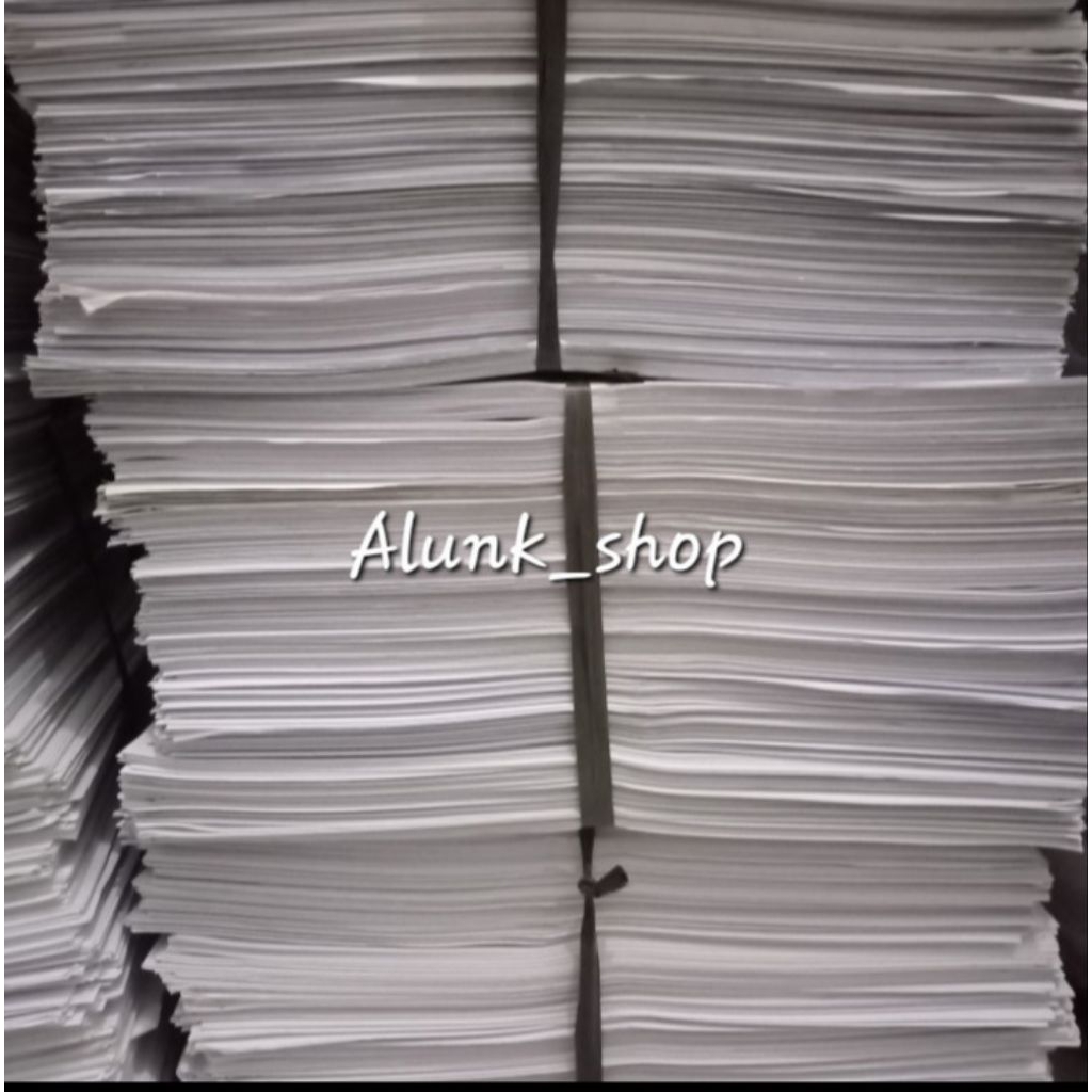 

kertas bekas pakai A4 polos sebelah isi 3kg/ketas seken