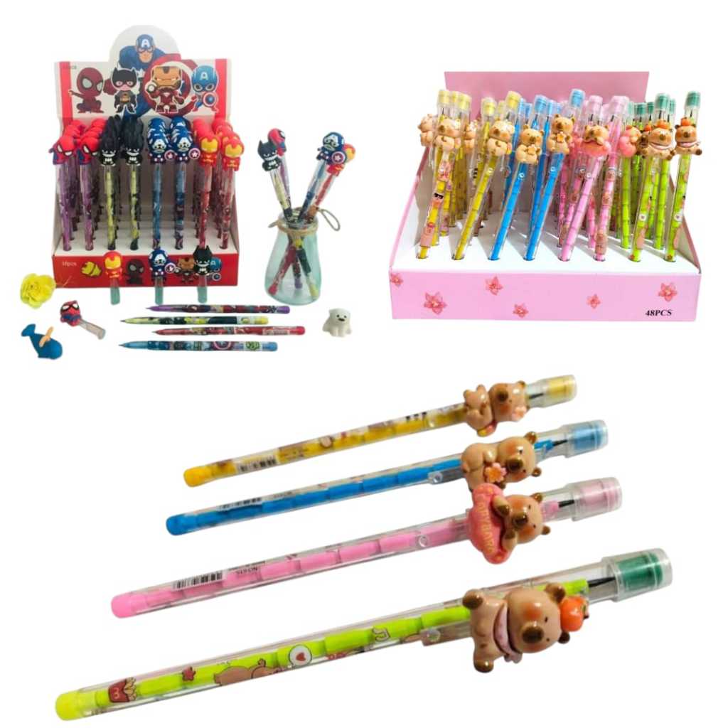 

Pensil Bensia / Pensil Susun / Pensil Extensible Karakter Kartun 1 Pcs Murah