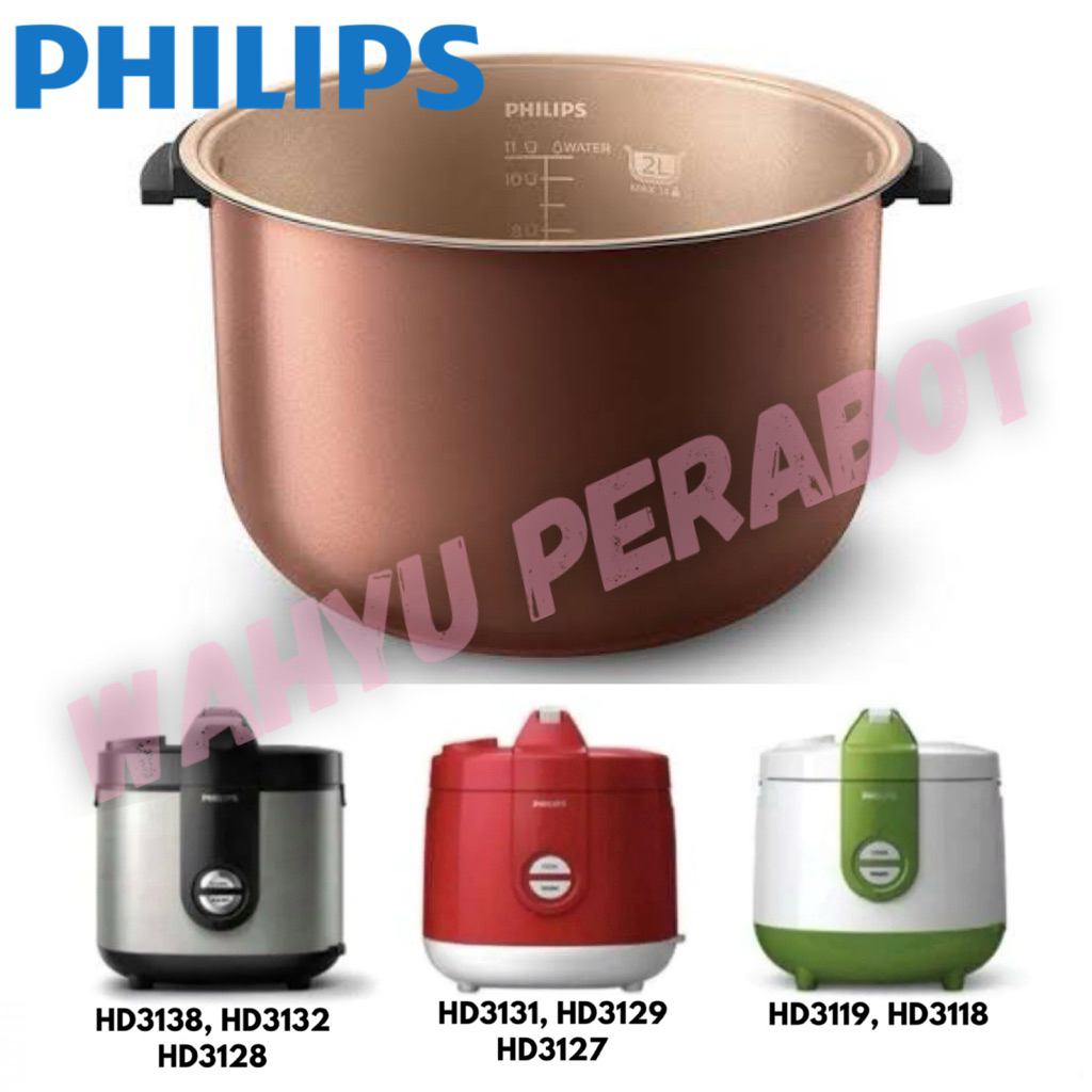 Inner Pan Rice Cooker Philips CERAMIC GOLD  HD 3128 / HD 3138 / HD 3127 / HD 3117 / HD 3118 / HD 311