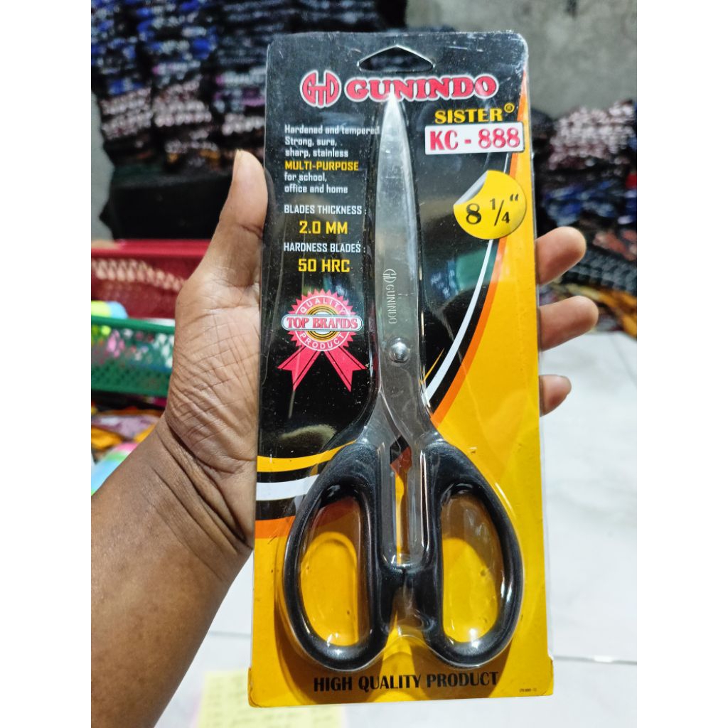

Gunting besar merk GUNINDO panjang 21 cm