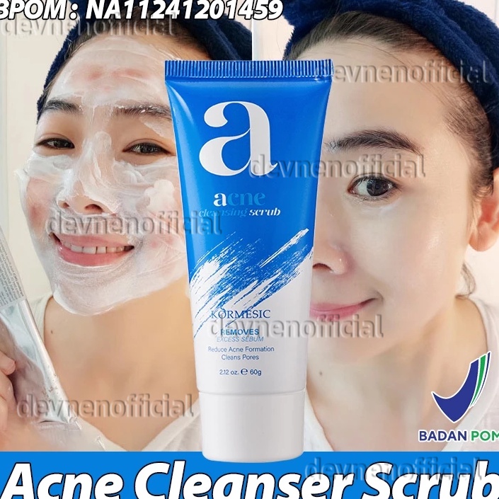 Acne Cleanser Scrub 6g BPOM Acnes Facial Wash Sabun Cuci Muka Jerawat Sabun muka glowing dan memutih
