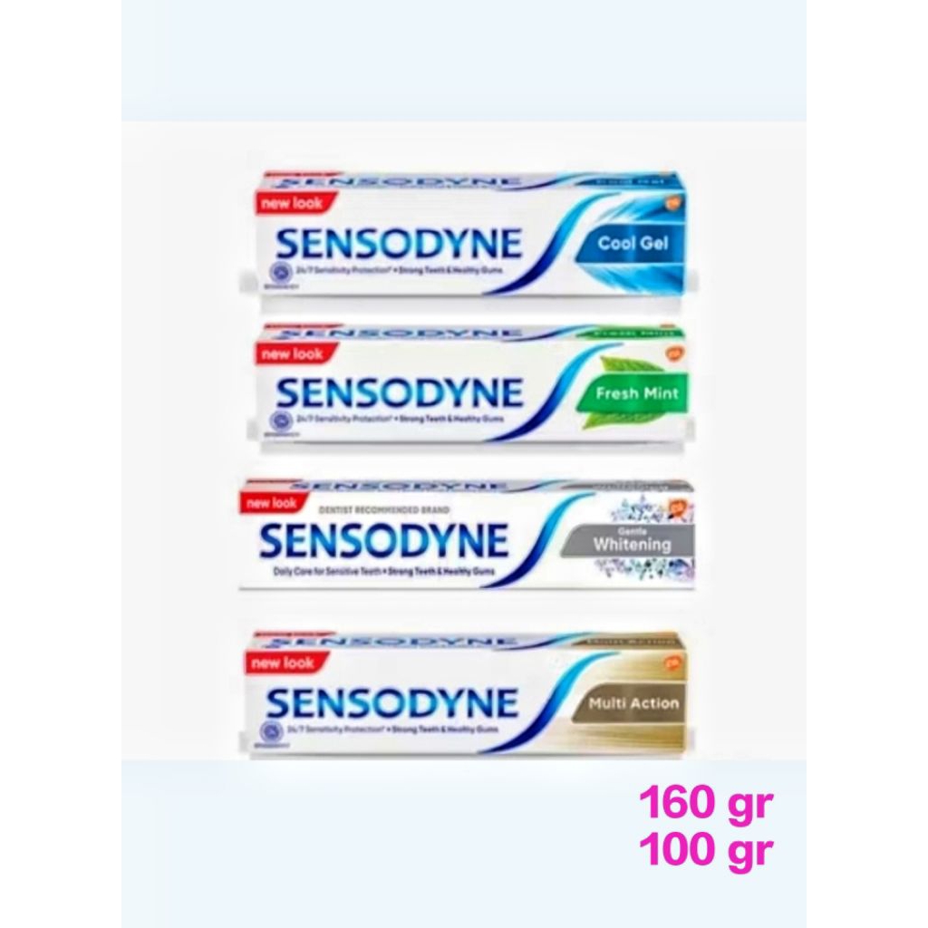 Sensodyne Pasta Gigi Fresh Mint  & Cool Gel 100 gr & 160 gr
