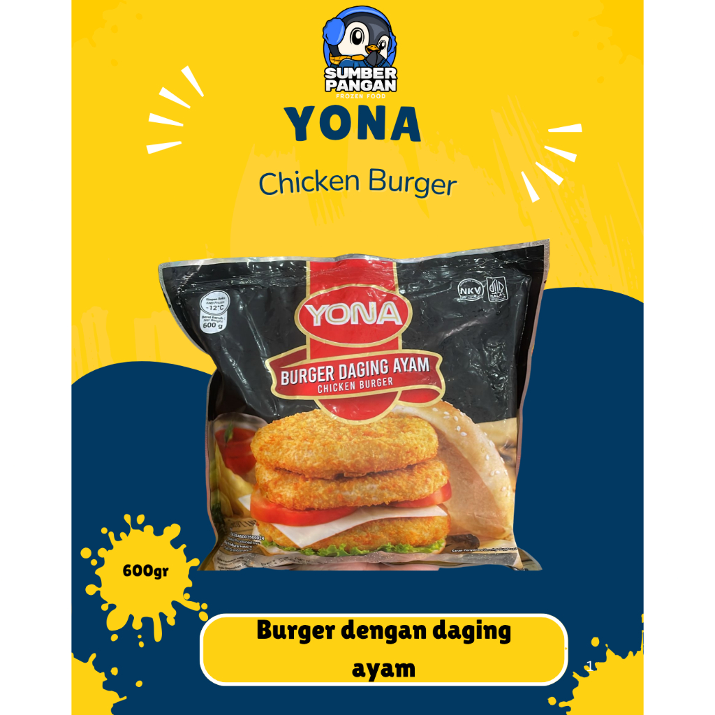 

Yona Chicken Burger 600gr