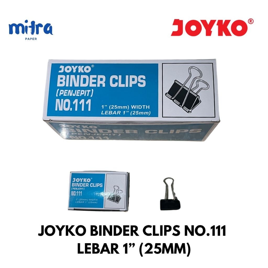 

Binder Clip / Penjepit Kertas / Binder Clip No. 111 Joyko