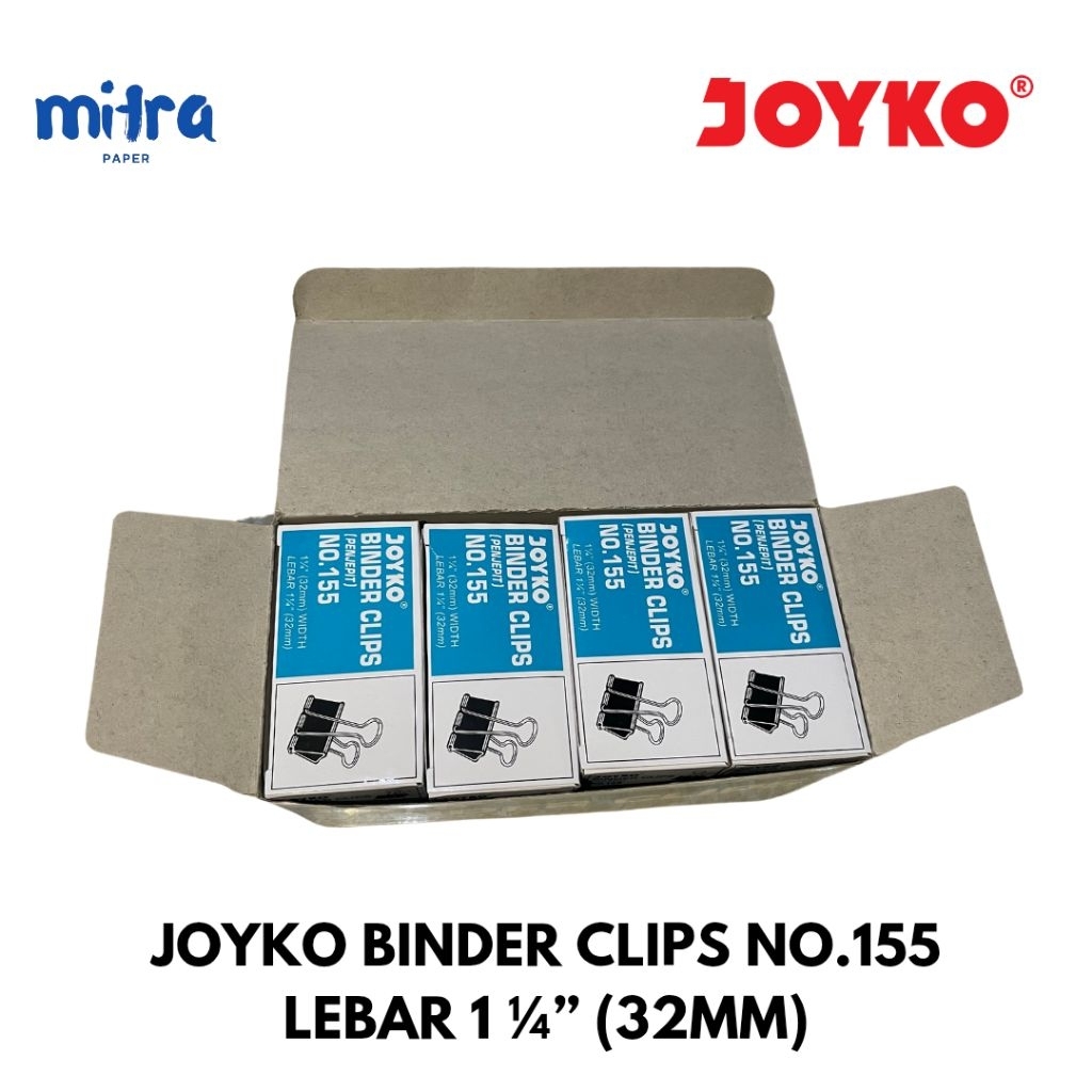 

Binder Clip / Penjepit Kertas / Binder Clip No. 155 Joyko