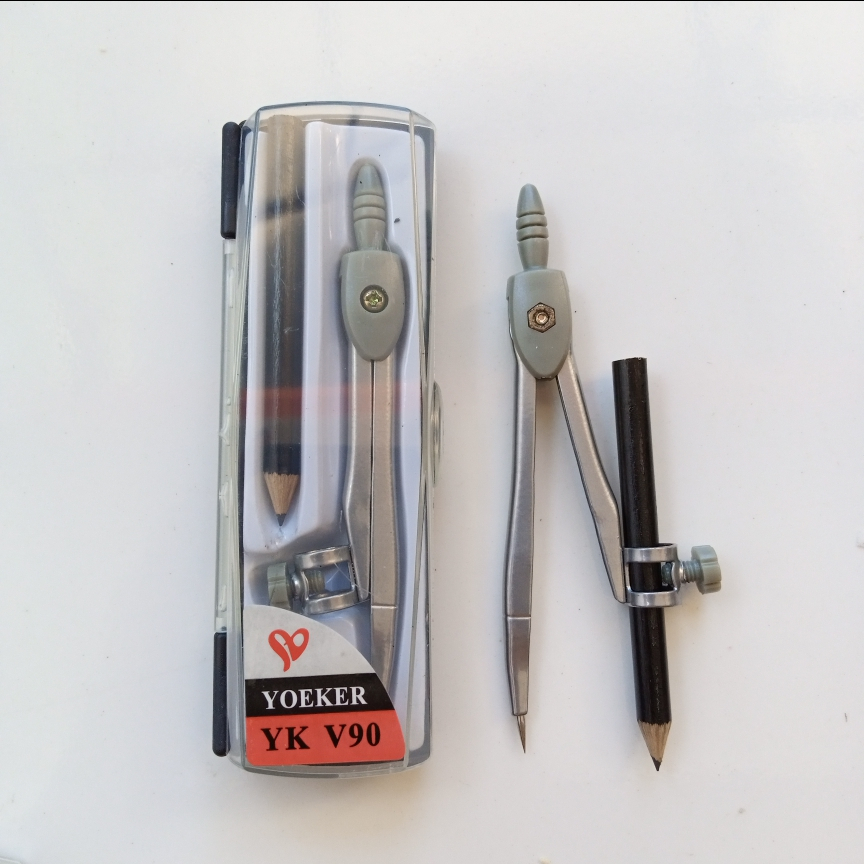 

Jangka+Pensil V90 / Jangka Set Murah Bagus / Jangka Sekolah / Math Set / Busur Penggaris yoeker v90