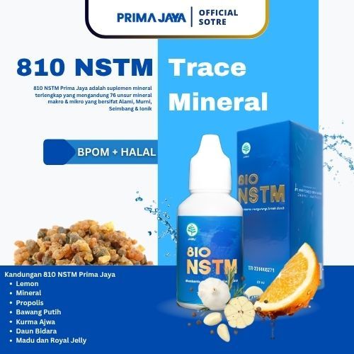 NSTM PRIMA JAYA SUPER TRACE MINERAL-810 NSTM-OBAT TETES-UNTUK LUKA LAMBUNG ASAM URAT DIABETES