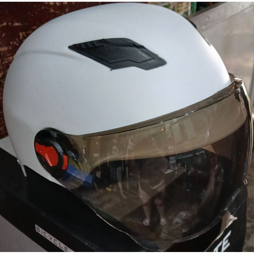 HELM SEPEDA EXOTIC FULL FACE VISOR untuk Sepeda Biasa/Sepeda Listrik