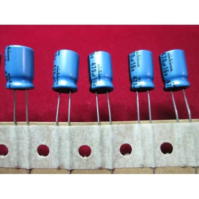 Nichicon KA Series Electrolytic Capacitor 470uF 16V / 470uf 50V High Grade Audio