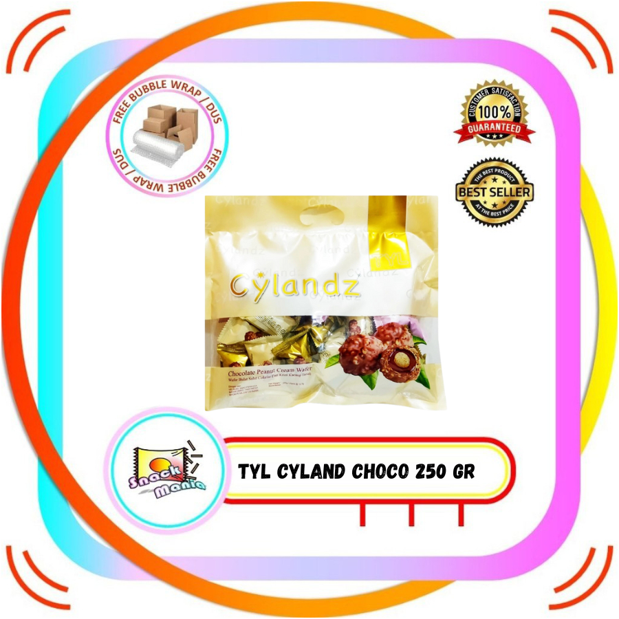 

TYL Cylandz CHOCOLATE Peanut Cream Wafer Coklat Roka Choco Bulat ~ 250 gr