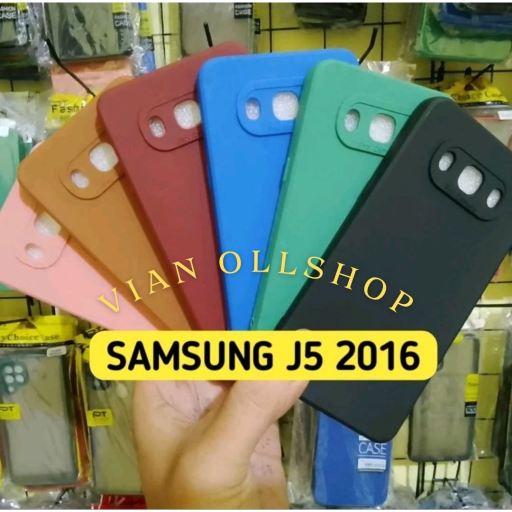 Softcase samsung J5 2016 & Tempered Glass samsung J5 2016 (SM-J510F, SM-J510G, SM-J510FN, SM-J510Υ, 