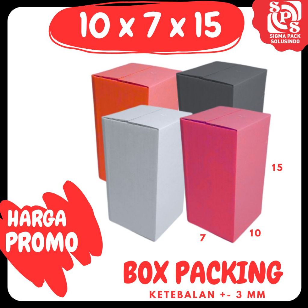 

Box 10x7x15 Packing A1 Dus Karton Kardus Kotak Kemasan Sparepart Assesoris
