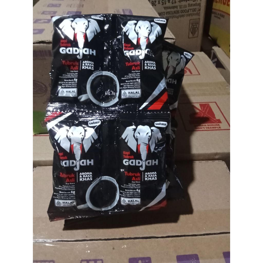

Kopi Tubruk GadjahTanpa Gula Isi @6 gram 20 Sachet