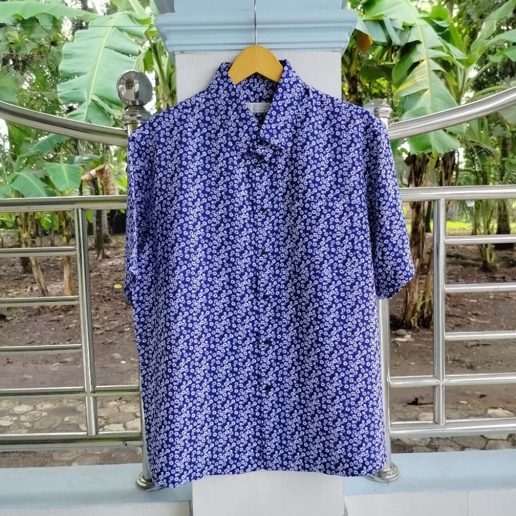 Kemeja / Lengan Pendek / Motif / Hawaii / Vintage / Second / NOVA