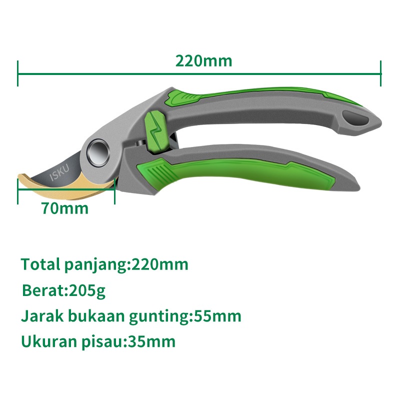 ID ISKU GUNTING DAHAN TAMAN RUMPUT KEBUN GUNTING TANAMAN GUNTING TAMAN KECIL PEMANGKAS TANAM TAJAM