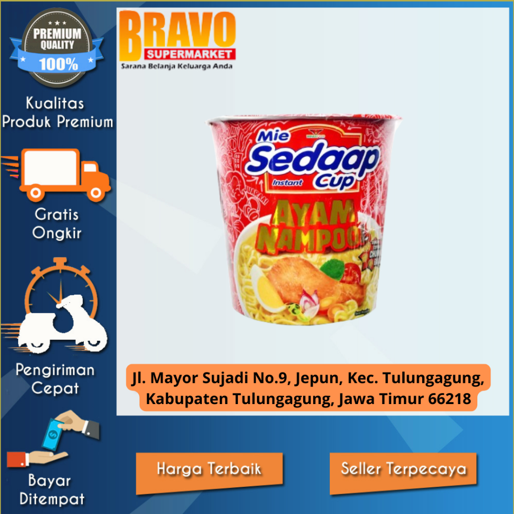 

Bravo Supermarket Tulungagung - Sedap Cup Ayam Nampool 75gr