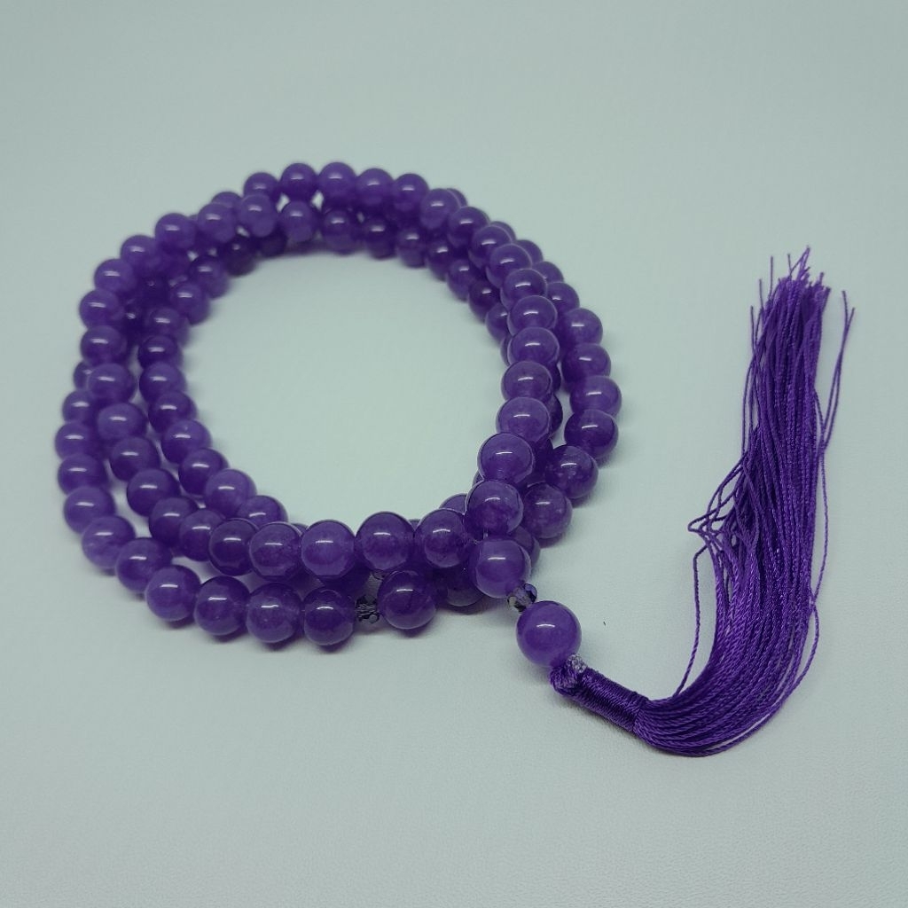 TASBIH BATU KECUBUNG KRISTAL 8MM 99BUTIR ORIGINAL
