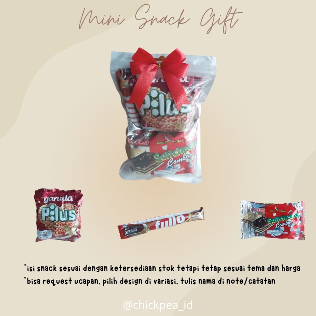 

Mini Snack Gift | Hampers Snack | Parcel Snack | Souvenir | Snack Pack | Gift Snack Ulang Tahun