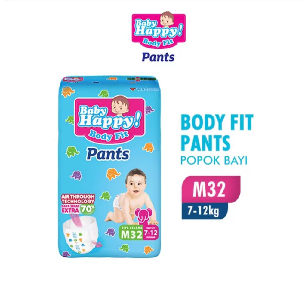 pempers baby happy size M