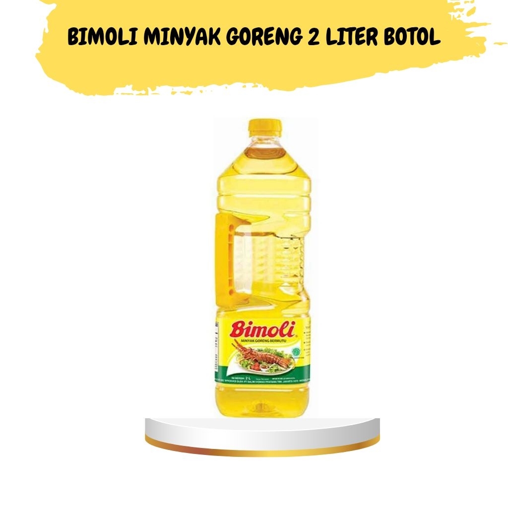 

Bimoli minyak goreng kemasan botol 2 liter jernih bening non kolestrol by salim invomas pratama NYASTORE