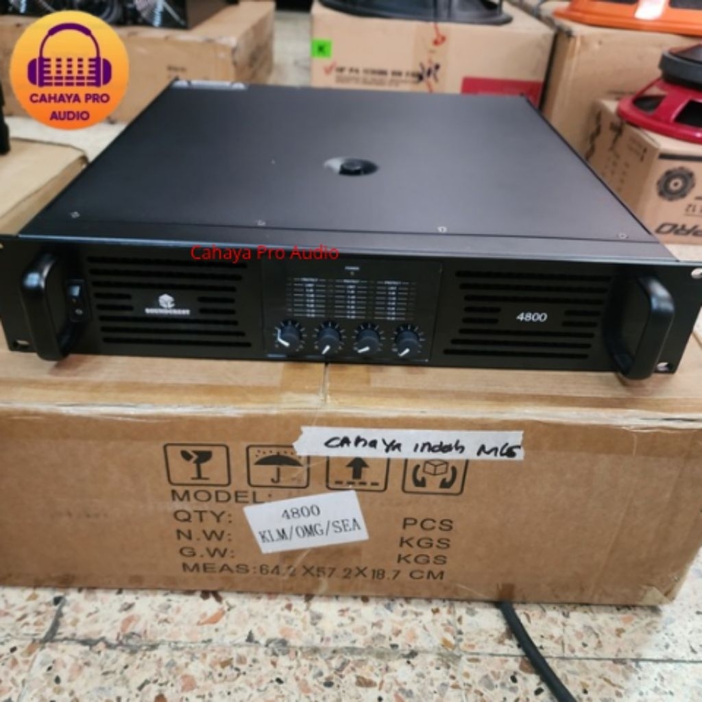 Power Amplifier SoundCrest SC 4800 SC4800 Class H 4 Channel