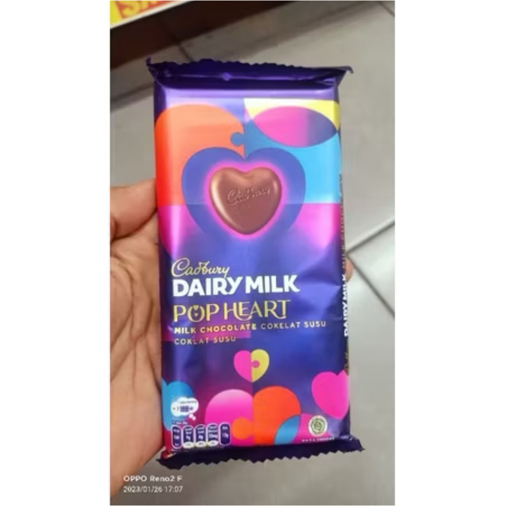 Forcysn Cadbury Dairy Milk Pop Heart 150G Spesial Valentine.