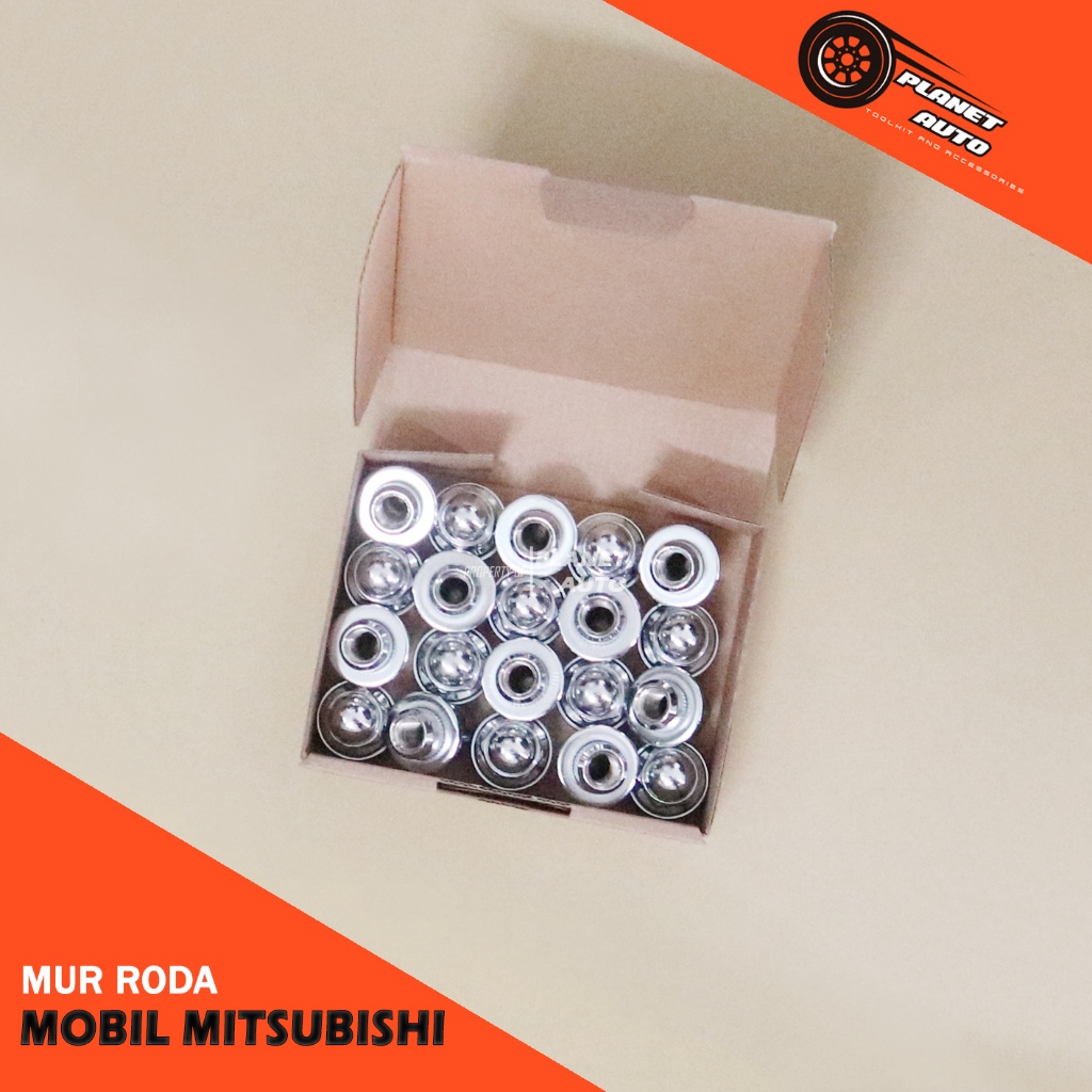 Mur Baut Roda Mobil Pajero Sport Outlander Warna Chrome