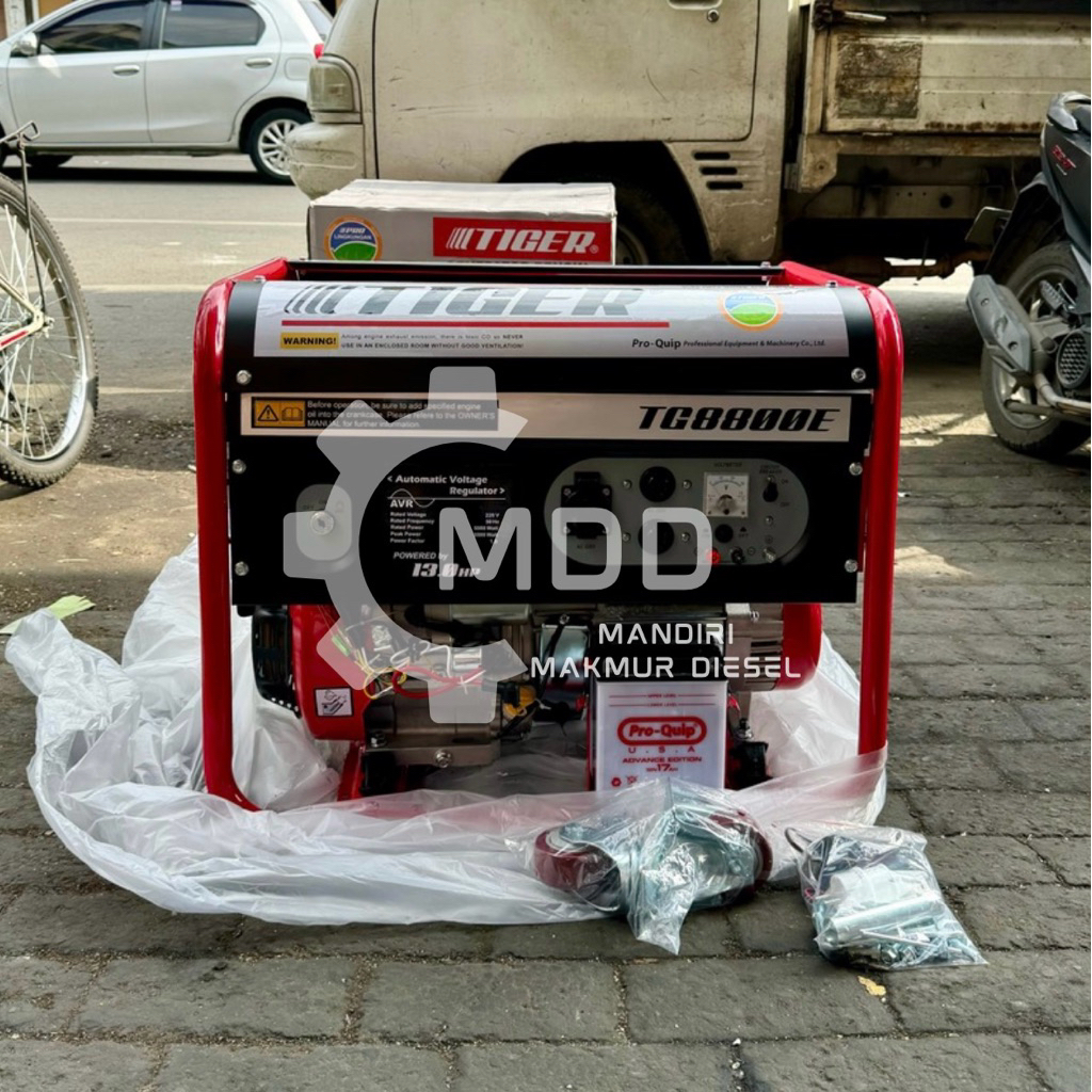 TG8800E TIGER GENSET BENSIN 5500 WATT STARTER TIGER TG 8800 E