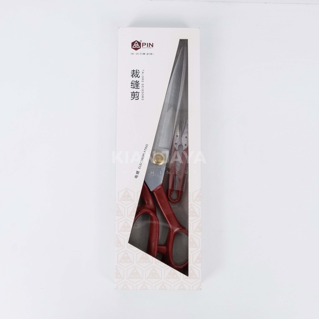 

Gunting PIN-1124 12 Inch / Gunting Potong Bahan Kain 12 inch / Gunting Kain PIN 1124 /Tailor's Scissor Stainless Steel