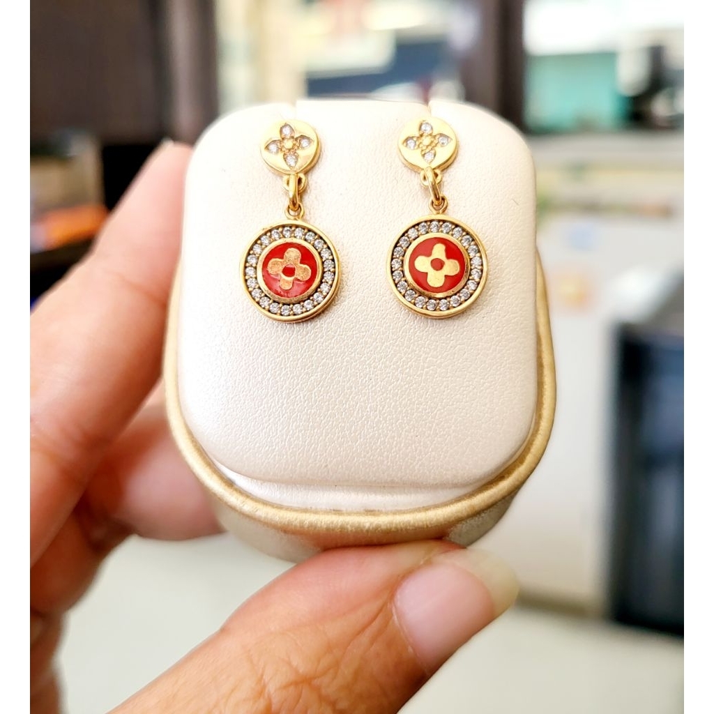 Giwang Emas Asli L* Gold 17k