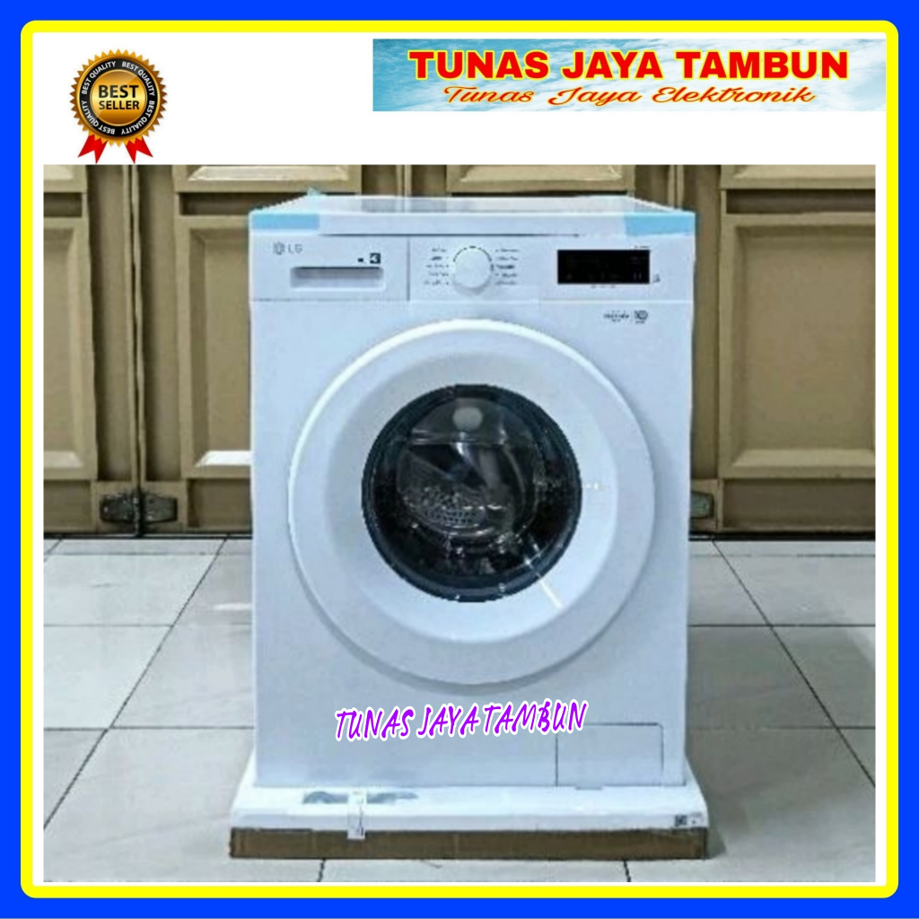MESIN CUCI LG FB 1207 S6W / MESIN CUCI LG FRONT LOADING 7KG / LG FB1207S6W MESIN CUCI FRONT 7 KG