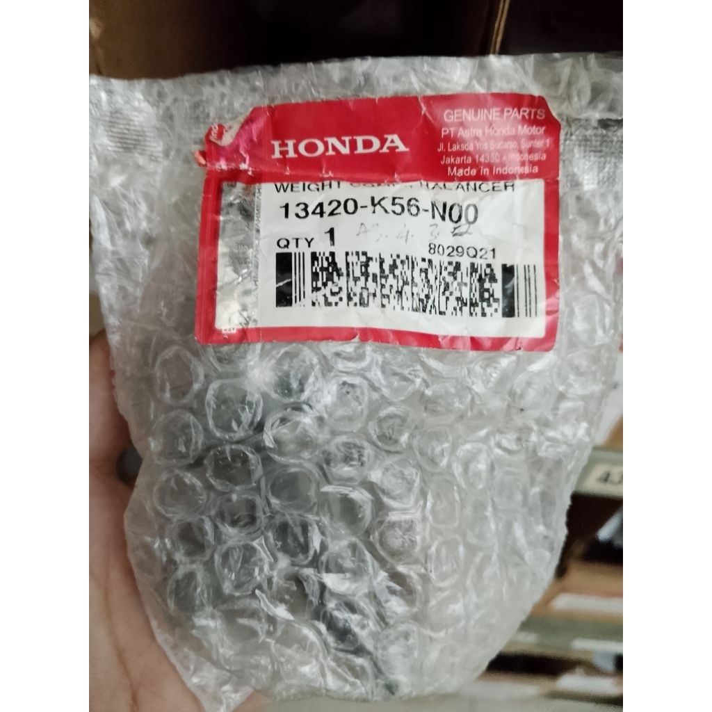 13420-K56-N00 Weight Comp Engine Balancer Original Honda Sonic Supra GTR CB CBR 150 R X LED FI 13420