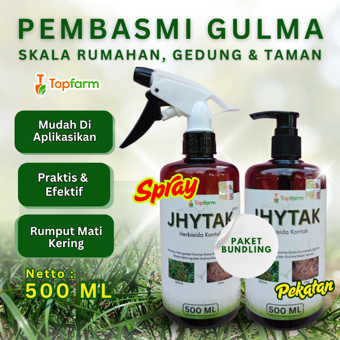Herbisida Topfarm / Cairan Herbisida Rumput Liar / Obat Rumput Halaman Rumah / Obat Semprot Rumput T