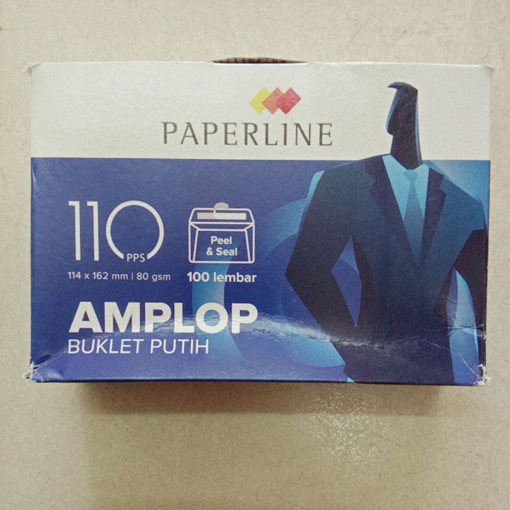 

AMPLOP PUTIH POLOS LEM MERK PAPERLINE 110 UKURAN 114X162MM ISI 100 LEMBAR (1 PACK)