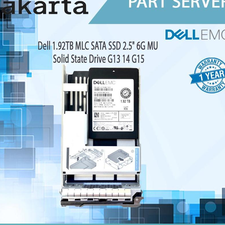 Dell 1.92TB MLC SATA SSD 2.5" 6G MU Solid State Drive G13 14 G15