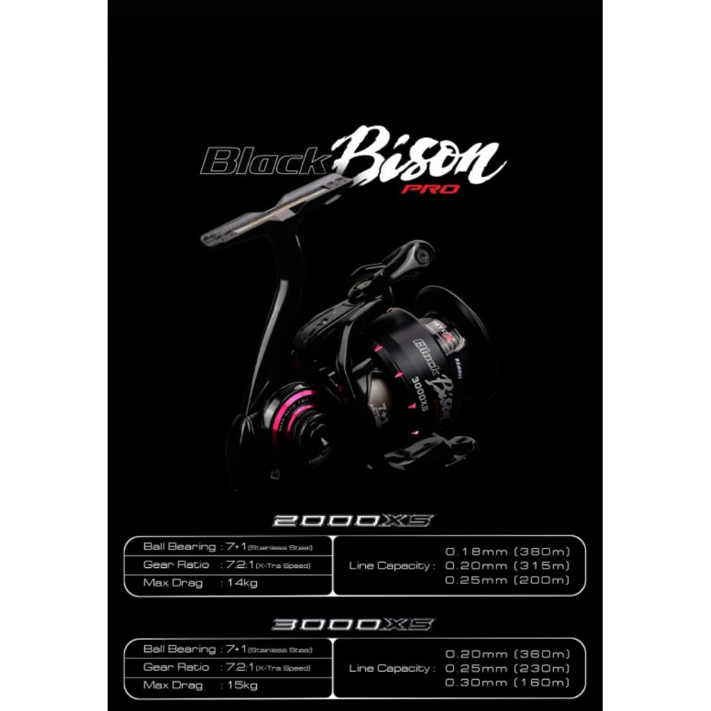 Reel Daido Black Bison Pro 2000XS & 3000XS