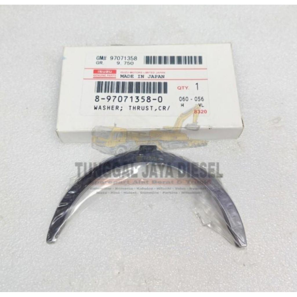 Metal Bulan Thrust Washer Hitachi Zaxis110 ZX110 Zaxis 110 Isuzu 4BG1 4BD1 8-97071358-0