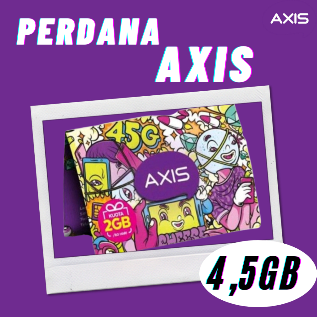 Kartu Perdana Axis 4,5 GB / 30 hari