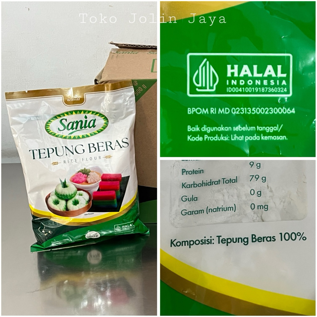 

500g tepung beras Sania