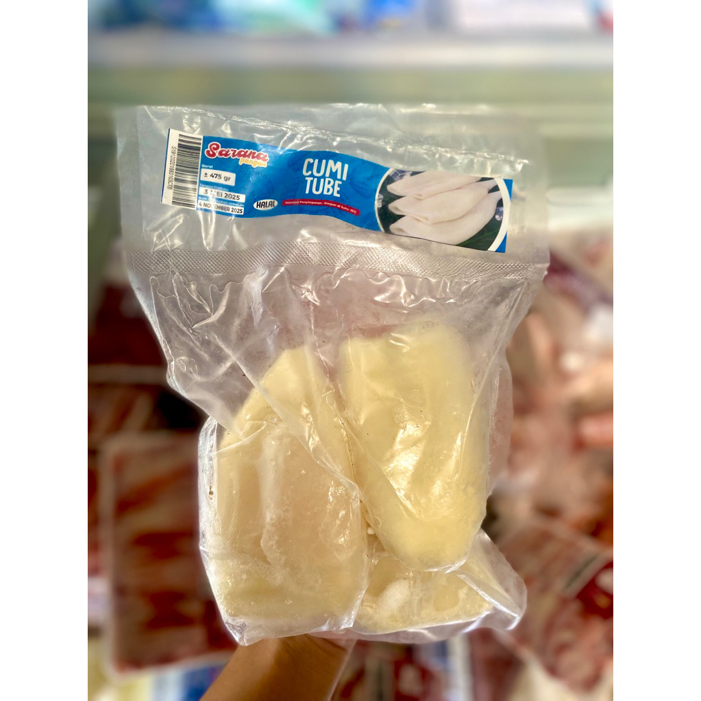 

Cumi Tube mentah 475gr / cumi tube frozen