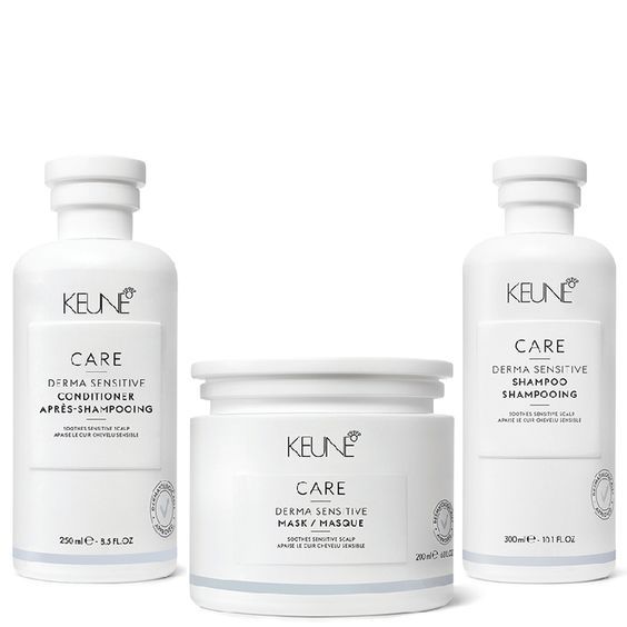 KEUNE CARE DERMA SENSITIVE SHAMPOO,CONDITIONER/LOTION/MASK