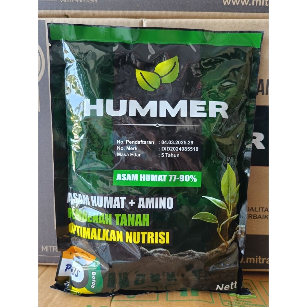 HUMMER Asam Humat + Asam Amino Kemasan 1 KG dan 500 Gram