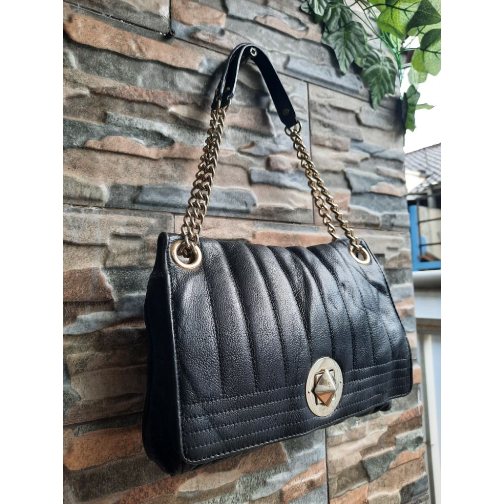 KATE SPADE Sling Hitam Rantai - TAS PRELOVED