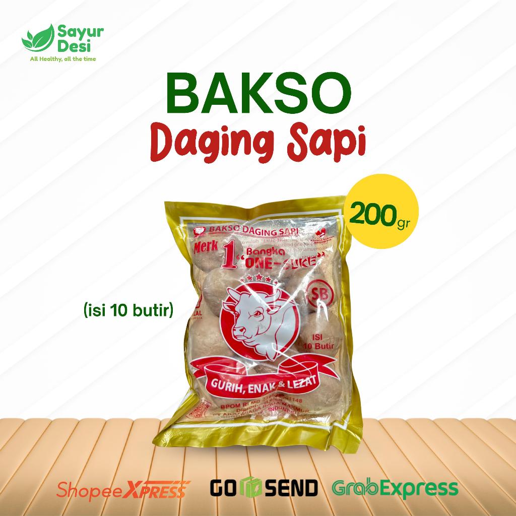 

Bakso Number One 200 Gram(isi 10pcs) Sayur Desi