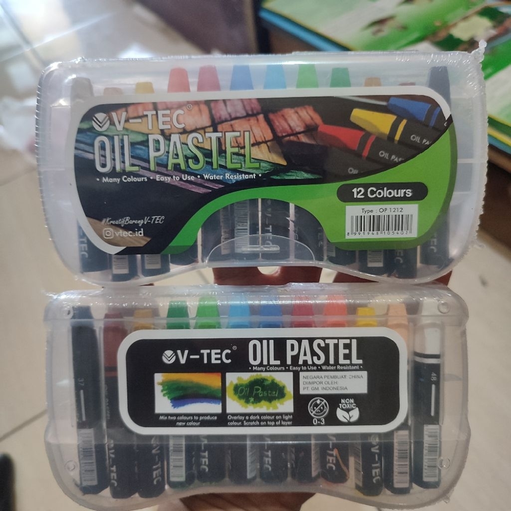 

Crayon Kecil 12 Warna - Crayon V-Tec 1 Set Box Mika