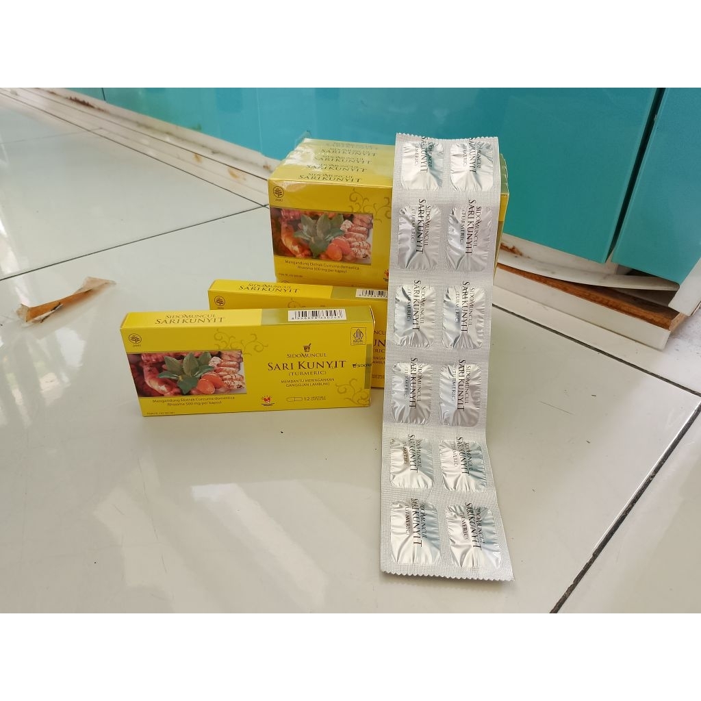 

SARI KUNYIT Sidomuncul 1strip@12kapsul