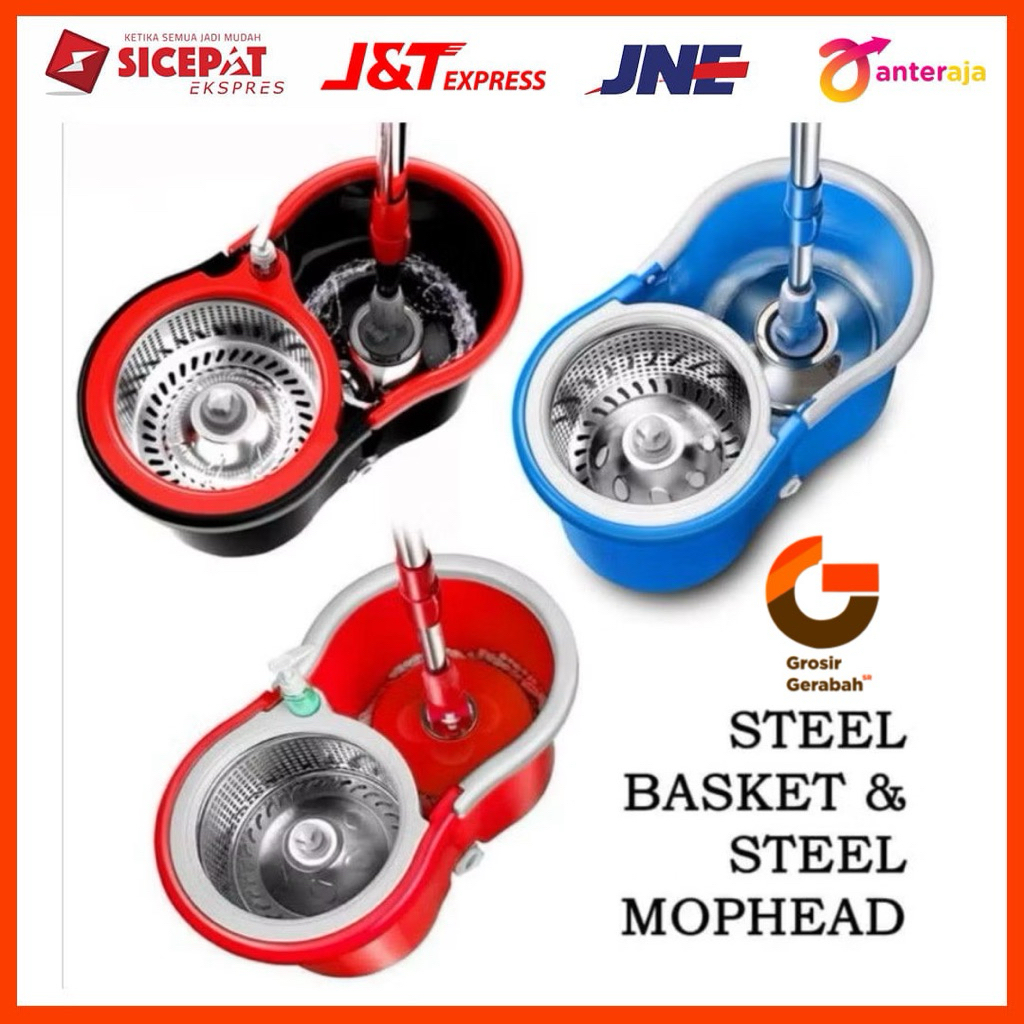 vanstar magic mop eight rotating alat pel mop 61013