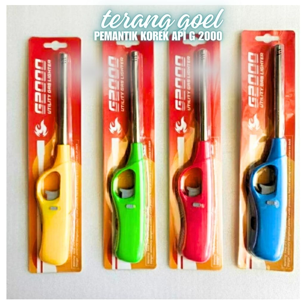 ALAT PEMANTIK API KOMPOR GAS G 2000 KOREK API GAS PANJANG( WARNA RANDOM)